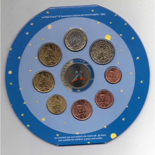 Coffret BU France 2002 Petit Prince piece de monnaie euro