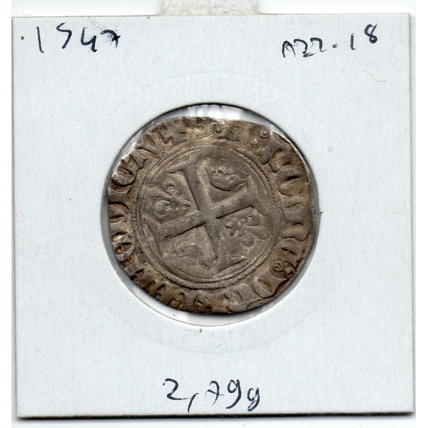 Blanc Guenar Charles VI (1411) Montpellier point plein