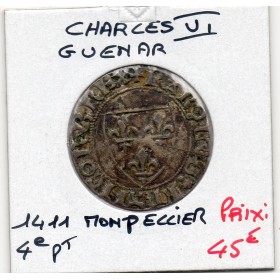 Blanc Guenar Charles VI (1411) Montpellier point creux