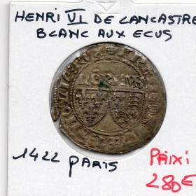Blanc aux ecus Henri VI de Lancastre (1422) Paris Sup-