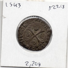 Douzain au 2 H 1er type 1577 & Aix Henri III TTB+