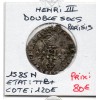Double sol Parisis 2eme type 1585 N Montpellier Henri III TTB+