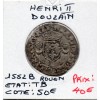 Douzain aux croissants 1551 B Rouen Henri II TTB