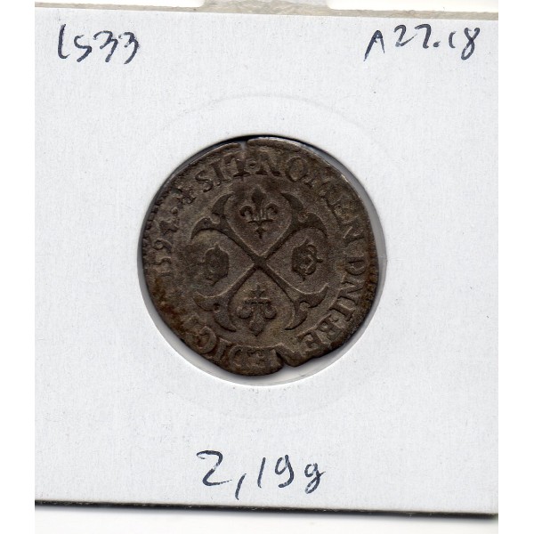 Douzain au 2 H 2eme type 1594 C Saint lo Henri IV TTB