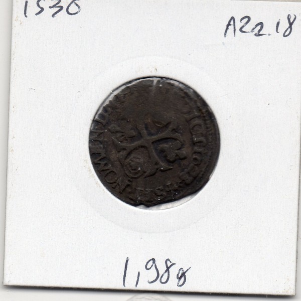 Douzain Huguenot 1628 N Nimes Louis XIII TTB-