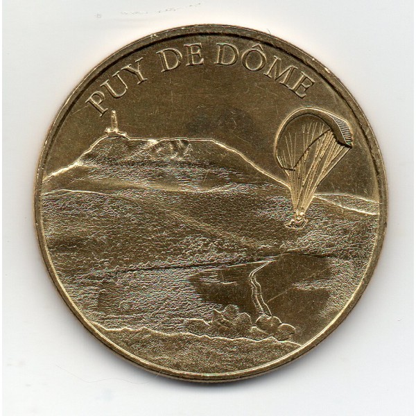 Jeton Puy de Dôme Le parapentiste - 2018 médaille