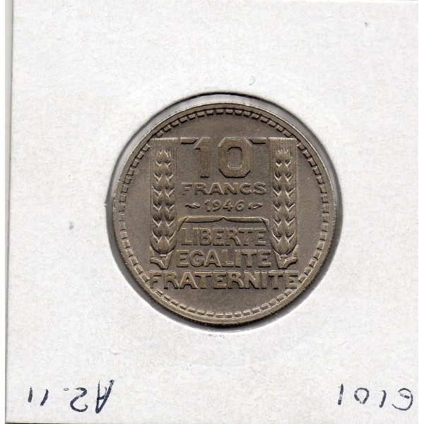 10 francs Turin 1946 rameaux court Sup+