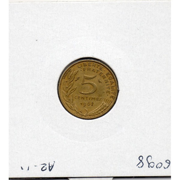 5 centimes Lagriffoul 1967 TTB