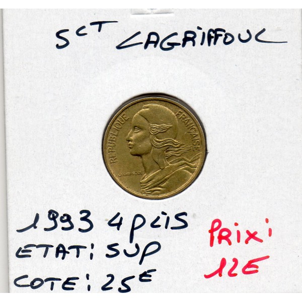 5 centimes Lagriffoul 1993 4 plis Sup