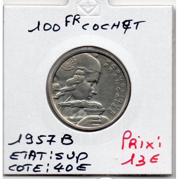 100 francs Cochet 1957 B Sup