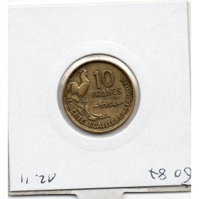 10 francs Coq Guiraud 1954 TTB nettoyée