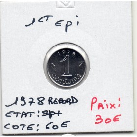 1 centime Epi 1978 Rebord Sup+