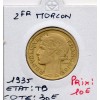 2 francs Morlon 1935 TB