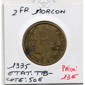 2 francs Morlon 1935, TTB-