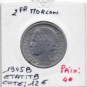2 francs Morlon 1945 B Beaumont TB