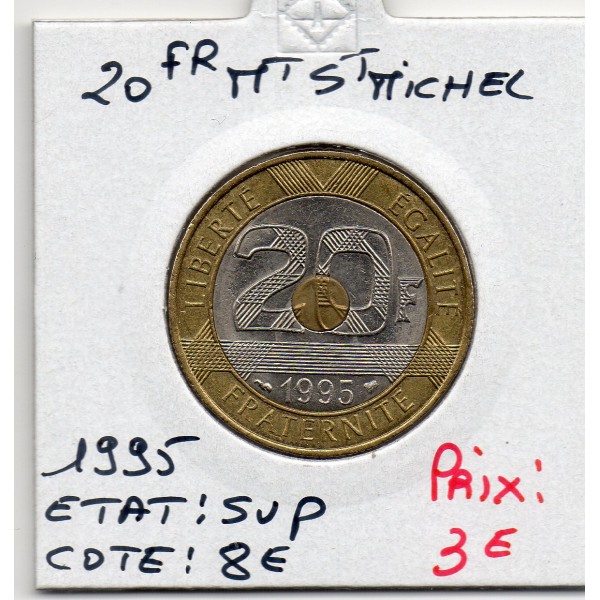 20 francs Mont St Michel 1995 Sup