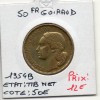 50 francs Coq Guiraud 1954 B TTB nettoyée