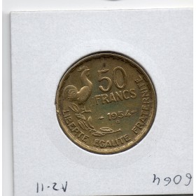 50 francs Coq Guiraud 1954 B TTB nettoyée