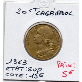 20 centimes Lagriffoul 1963 Sup