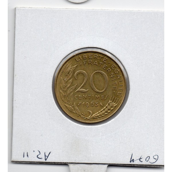 20 centimes Lagriffoul 1963 Sup