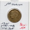 1 franc Morlon 1935 TTB, France pièce de monnaie