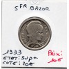 5 francs Bédoucette Bazor 1933 Sup+