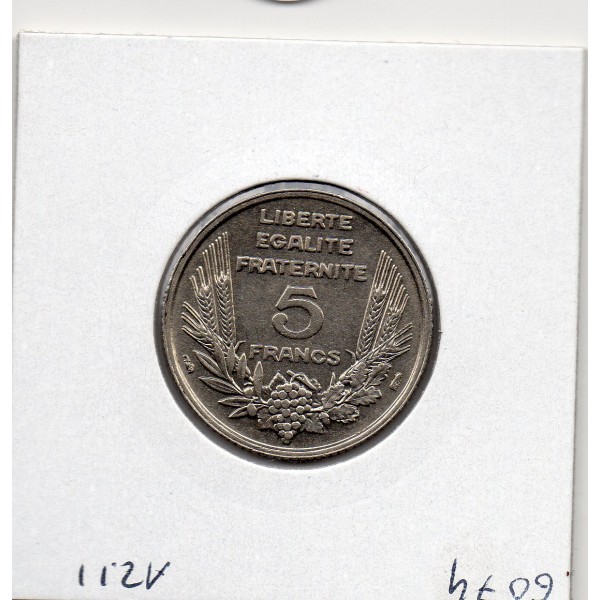5 francs Bédoucette Bazor 1933 Sup+