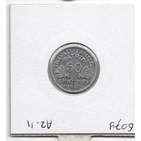 50 centimes Francisque Bazor 1943 B Beaumont TTB tache