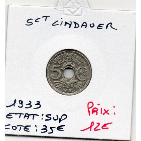 5 centimes Lindauer 1933 Sup