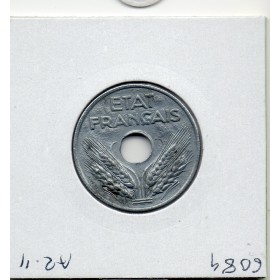 20 centimes état Français 1944 TTB nettoyée