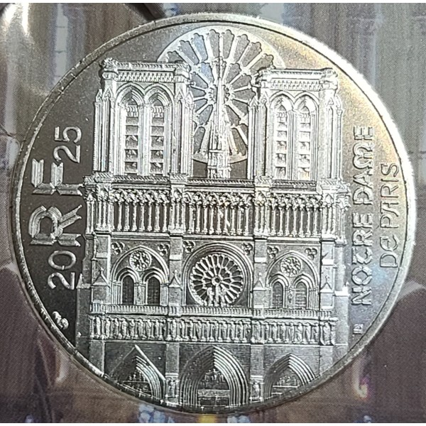 Pièce 10 euros 2025 Notre-Dame de Paris