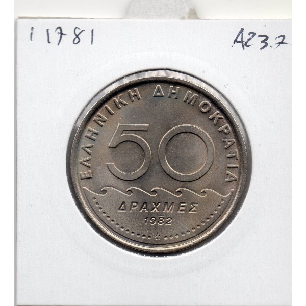 Grece 50 Drachmai 1982 Spl, KM.134 Solon nouvelle orthographe