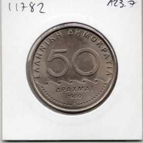 Grece 50 Drachmai 1980 Spl, KM.144 Solon ancienne orthographe