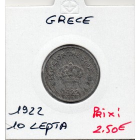 Grece 10 Lepta 1912 Sup-, KM.66 constantine 1er