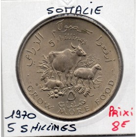 Somalie 5 Shillings 1970 Sup+, KM.15 FAO