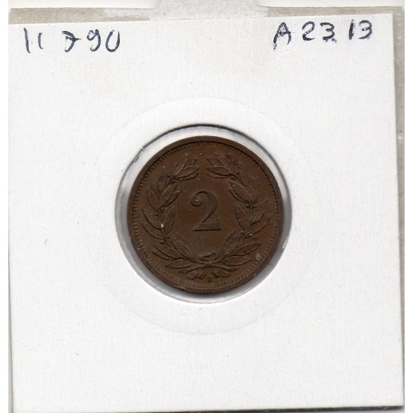 Suisse 2 rappen 1938 Sup-, KM.4.2a Blason