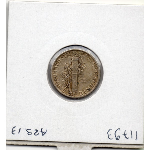 Etats Unis dime 1917 S TTB+, KM.140 mercury
