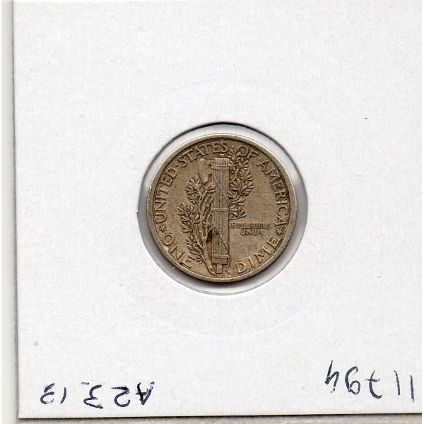 Etats Unis dime 1916 Sup, KM.140 Mercury
