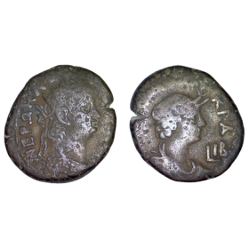 Tetradrachme de Néron pour l'Egypte (an 12 65-66) atelier Alexandrie