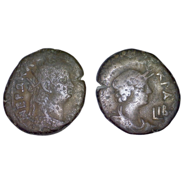 Tetradrachme de Néron pour l'Egypte (an 12 65-66) atelier Alexandrie