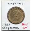 Espagne 500 pesetas 1987 Sup, KM.831 Juan Carlos et Sofia