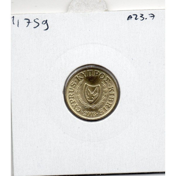 Chypre 1 cent 2003 Spl, KM 53.3 Oiseaux stylisé