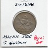 Soudan 5 Ghirsh 1376 AH - 1956 TTB KM.34 chamellier