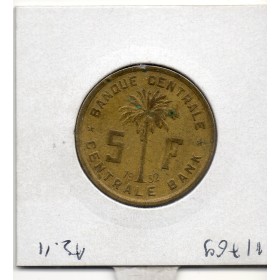 Congo Belge Ruanda-Urundi 5 francs 1952 TTB, KM.1 Palmier