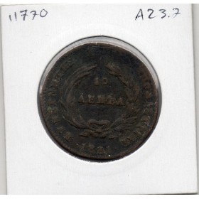 Grece 10 Lepta 1831 TB+, KM.12 Jean Capo d'Istria