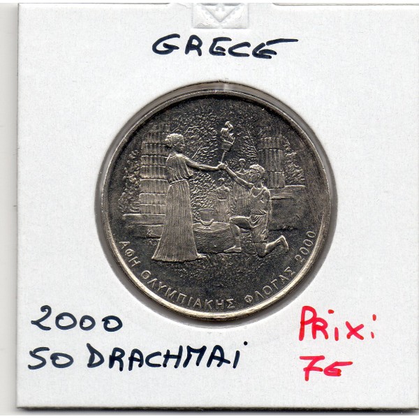 Grece 500 Drachmai 2000 Sup, KM.176 JO remise de la flamme