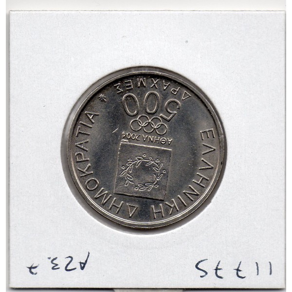 Grece 500 Drachmai 2000 Sup, KM.178 JO Coubertin et Vikelas