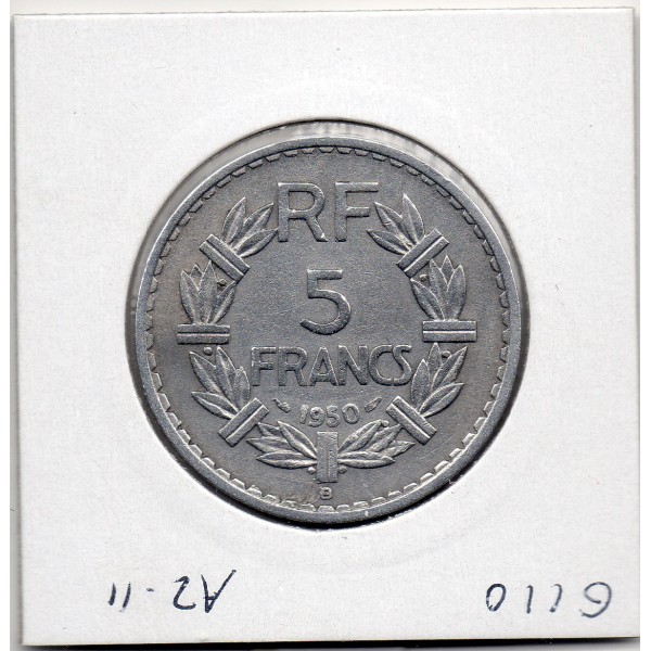 5 francs Lavrillier 1950 B Beaumont TTB+