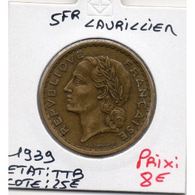 5 francs Lavrillier 1939 TTB