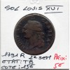 Sol 1791 R Orleans 2eme semestre cuivre Louis XVI TB